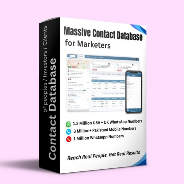 Contact Database Bundle – Clients, Investors & Business Leads